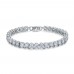 3104 AAA+ Round 0.5 carat Cubic Zirconia Tennis Bracelet for Woman Pulseira Classic Wedding Jewelry Lady Bracelet